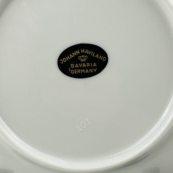 Johann Haviland Silver Wheat Bread & Butter Plate Silver Rim 5.75" - Picture 3 of 4